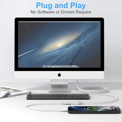 USB Extension Cable,6FT White USBA Male to Female Extension Cable,High Speed USB 3.0 USBCord Extender Printer Cable to USB 5Gbps Data Transfer for Keyboard, Mouse,Playstation,Xbox,Flash Drive,Printer in Kuwait