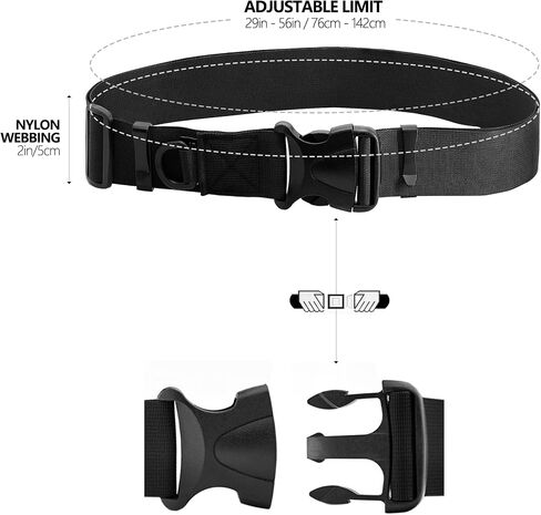 SAMSFX Fishing Wader Belt Wading Belts for Surf Casting Kayak Fishing Accessories Waders Straps, 2-inches in Width Webbing in Saudi Arabia