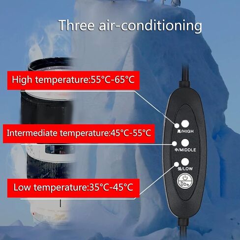 3 Gear Lens Heater USB Dew Heater Dew Remover Warmer for DSLR Camera Telescopes Condensation Heating Sheet in Saudi Arabia