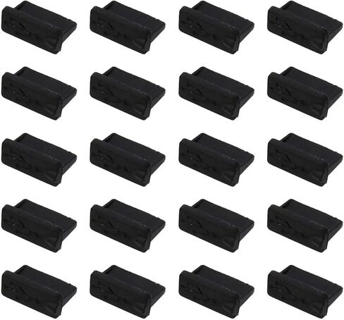 120 Pcs Rubber USB A Type Female Plugs Stopper Black 13 X 5 X 8mm USB Female Port Cover Caps USB Port Plugs Dust Cover in Saudi Arabia