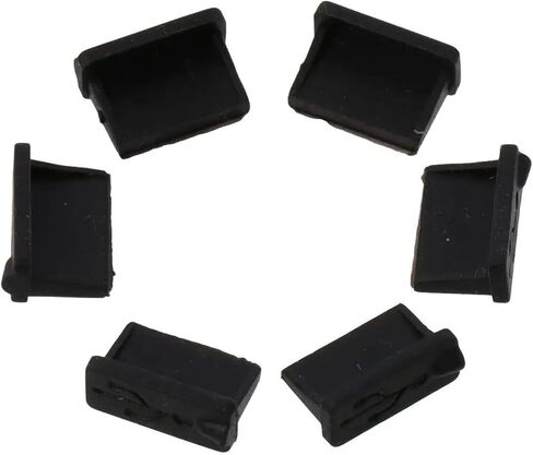 120 Pcs Rubber USB A Type Female Plugs Stopper Black 13 X 5 X 8mm USB Female Port Cover Caps USB Port Plugs Dust Cover in Saudi Arabia