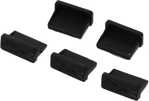 120 Pcs Rubber USB A Type Female Plugs Stopper Black 13 X 5 X 8mm USB Female Port Cover Caps USB Port Plugs Dust Cover in Saudi Arabia