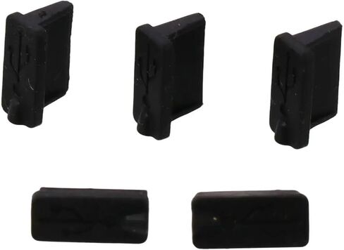 120 Pcs Rubber USB A Type Female Plugs Stopper Black 13 X 5 X 8mm USB Female Port Cover Caps USB Port Plugs Dust Cover in Saudi Arabia