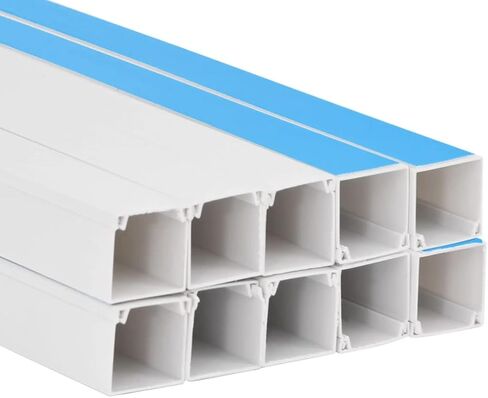 Gecheer Cable Trunking SelfAdhesive 20x10 Mm Durable PVC for Organized Home Office 10 M White in Saudi Arabia