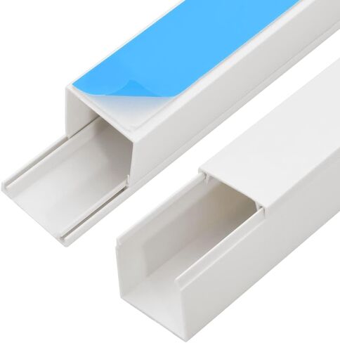 Gecheer Cable Trunking SelfAdhesive 20x10 Mm Durable PVC for Organized Home Office 10 M White in Saudi Arabia