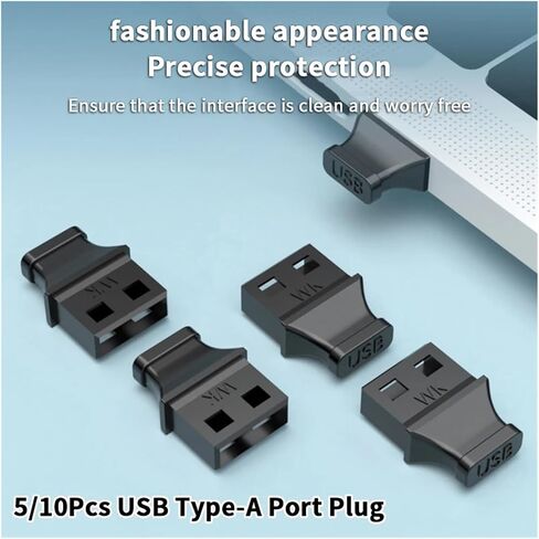30Pcs Type-A USB Port Anti-Dust Covers - Handle Design for Laptop/Computer Unused Interfaces in Saudi Arabia
