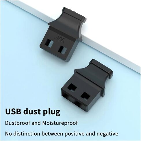 30Pcs Type-A USB Port Anti-Dust Covers - Handle Design for Laptop/Computer Unused Interfaces in Saudi Arabia