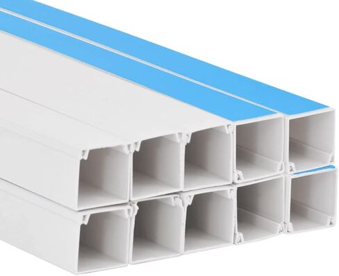 Gecheer Cable Trunking SelfAdhesive 10x10 Mm for Organizing Cords At Home or Office Durable PVC 10 M Length in Saudi Arabia