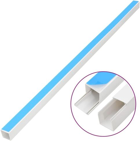 Gecheer Cable Trunking SelfAdhesive 10x10 Mm for Organizing Cords At Home or Office Durable PVC 10 M Length in Saudi Arabia