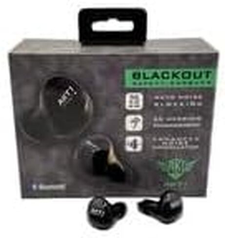 AKT1 Blackout All-in-One Earbuds (Bluetooth, ANC and HT) - Earbuds with Bluetooth and Enhanced Noise Cancellation - Use at Range, Auto Noise Blocking, NRR 25dB in Kuwait
