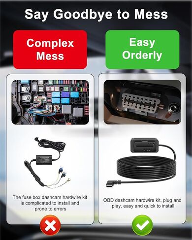 OBD2 to USB C, OBD2 Dash Cam Power Cable with Acc Detection Hardwire Kit in Saudi Arabia
