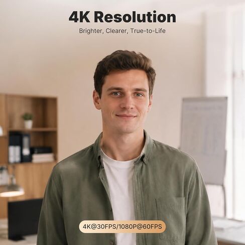 Angetube 4K Webcam, PDAF Autofocus Web Cam for Laptop 1080P 60FPS PC Camera in Saudi Arabia