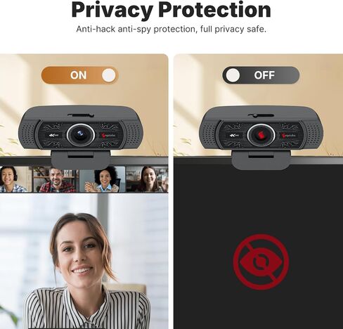 Angetube 4K Webcam, PDAF Autofocus Web Cam for Laptop 1080P 60FPS PC Camera in Saudi Arabia