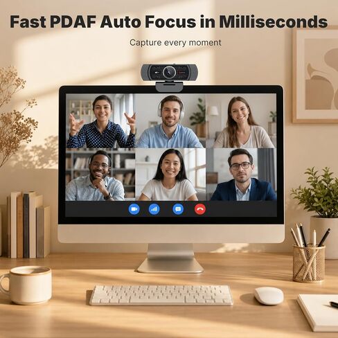 Angetube 4K Webcam, PDAF Autofocus Web Cam for Laptop 1080P 60FPS PC Camera in Saudi Arabia
