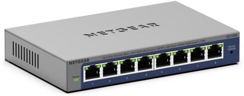 NETGEAR GS524 24PT 𝐆𝐢𝐠𝐚𝐛𝐢𝐭 𝐒𝐰𝐢𝐭𝐜𝐡 | 1Gbps | Jumbo Frame Support: up to 9KB | Status LEDs | Cloud Care’s 3-Year Warranty SupportPlus Included in Saudi Arabia