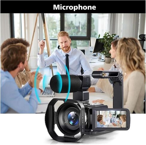 8K Video Camera 64MP Digital 18X Igital Zoom Recorder 3 Inch LCD Touch Screen Portable Recording Camcorder in Saudi Arabia