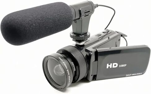 High Definition Digital Video Camera With Microphone Wide-angle Lens Home in Saudi Arabia