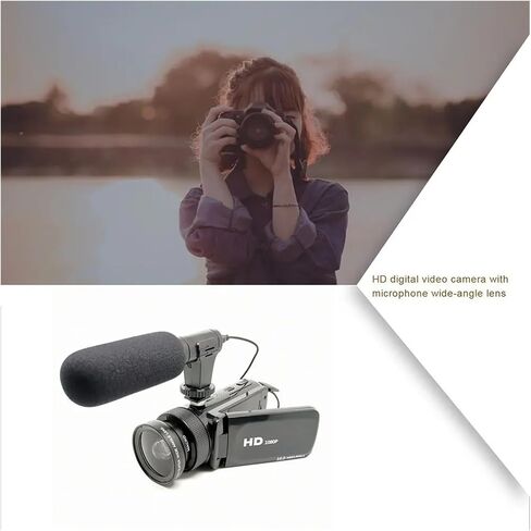 High Definition Digital Video Camera With Microphone Wide-angle Lens Home in Saudi Arabia