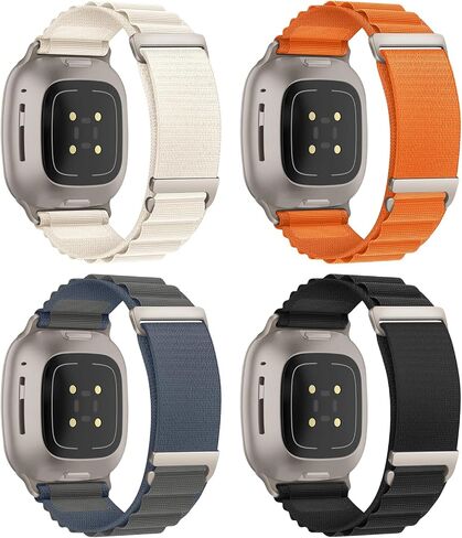 6 حزم حزام رياضي متوافق مع Apple Watch Ultra 2 Band 49mm 46mm 45mm 44mm 42mm للرجال والنساء، حلقة مسار من النايلون قابلة للتنفس وحلقة جبال الألب لـ iWatch Ultra 3/Ultra/Series 11 10 9 8 7 6 5 4 3 SE in Saudi Arabia