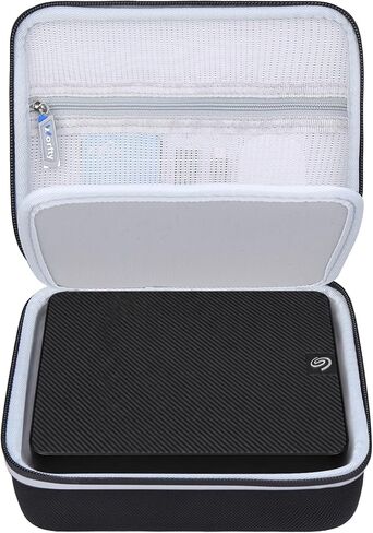 Hard Drive Case for Seagate Expansion for Western Digital WD Elements My Book 6TB 8TB 10TB 12TB 14TB 16TB 18TB, Universal Carrying Case for 3.5 Inch Portable Desktop HDD (Black) in Saudi Arabia