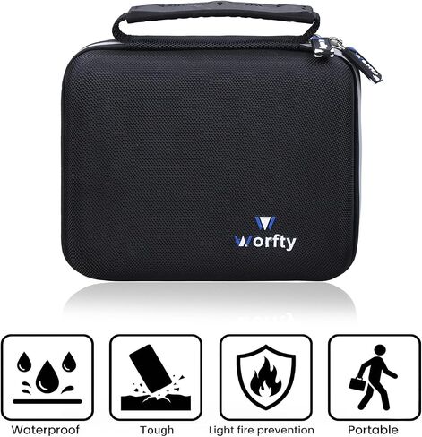 Hard Drive Case for Seagate Expansion for Western Digital WD Elements My Book 6TB 8TB 10TB 12TB 14TB 16TB 18TB, Universal Carrying Case for 3.5 Inch Portable Desktop HDD (Black) in Saudi Arabia