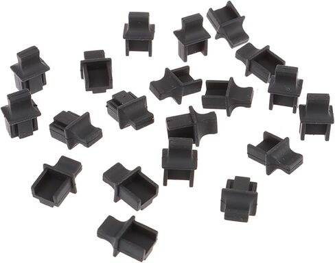 30 Pcs RJ45 Network Port Protective Rubber Cover Network Connector End Cap Clean Protection Plug Accessories in Kuwait