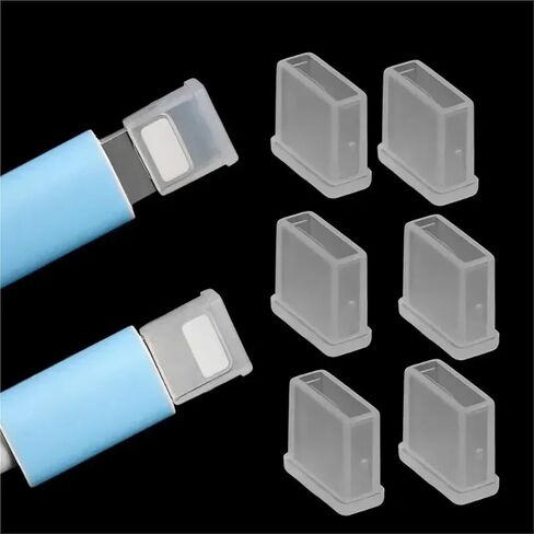 100pcs Silicone Charging Port Protective Cover for Type C & Micro USB Data Cable - Anti Dust Stopper Cap in Saudi Arabia