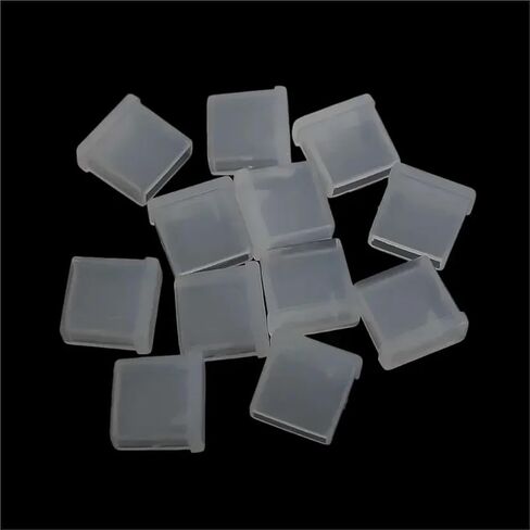 100pcs Silicone Charging Port Protective Cover for Type C & Micro USB Data Cable - Anti Dust Stopper Cap in Saudi Arabia