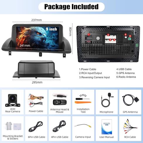6G+128G Android Car Radio Stereo for Lexus CT200 2011-2018 Upgrade 9 Inch Touch Screen Head Unit with Wireless CarPlay Android Auto Mirror Link WiFi Bluetooth SWC AHD Backup Camera FM RDS in Saudi Arabia