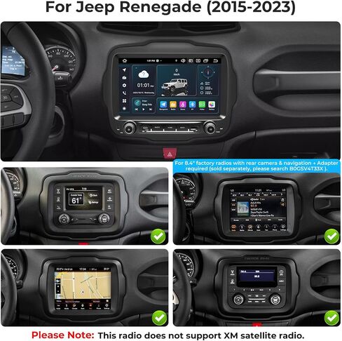 SWTNVIN Car Radio Stereo for Jeep Renegade 2015-2023, 8-core 8GB+128G in Saudi Arabia