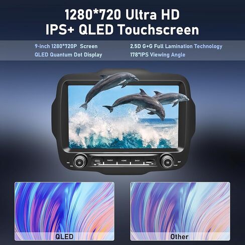 SWTNVIN Car Radio Stereo for Jeep Renegade 2015-2023, 8-core 8GB+128G in Saudi Arabia