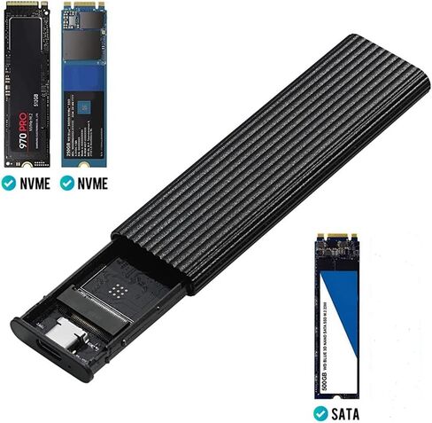 M.2 NVMe + SATA to USB Enclosure for B+M Key/M Key SSDs USB-C in Saudi Arabia