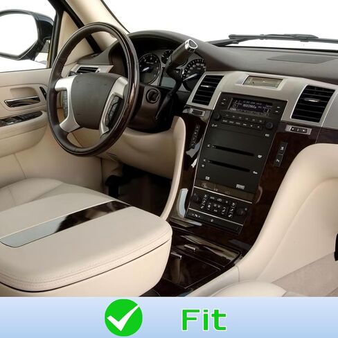 Double Din Car Stereo Radio for Cadillac Escalade 2007-2012 Head Unit GPS Navigation w/ Wireless Carplay Android Auto 9.7" HD Touch Screen Bluetooth FM WiFi SWC Split Screen Backup Camera, 2+64G in Saudi Arabia