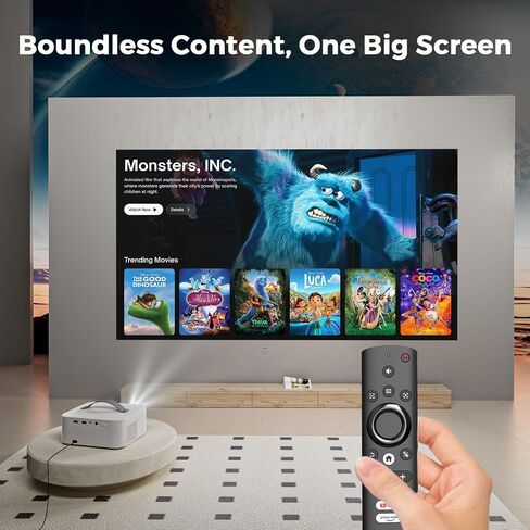 Portable-Outdoor-Projector with WiFi &Bluetooth, 50W Dolby Audio Proyector in Saudi Arabia