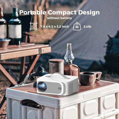 Portable-Outdoor-Projector with WiFi &Bluetooth, 50W Dolby Audio Proyector in Saudi Arabia