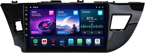 12 Core 6+128G Car Radio for Toyota Corolla 2014-2016: Upgrade 10 Inch 1280 * 800 IPS Touchscreen Stereo Wireless Carplay Android Auto 1080P Backup Camera Bluetooth GPS 5G WiFi FM DSP SWC Mirror Link in Saudi Arabia