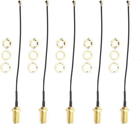 SMA to IPX U.FL RF Adapter Cable, 50ohm Brass Connector for WiFi Router Antenna (20cm) in Saudi Arabia