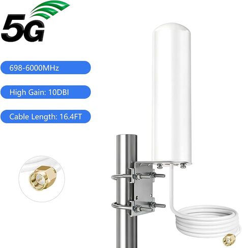 High Gain 10dBi Wide-Band 5G 4G LTE WiFi Outdoor SMA/TS9 Connector Antenna in Kuwait