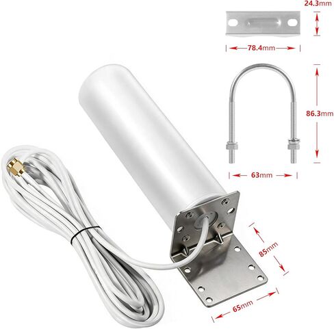 High Gain 10dBi Wide-Band 5G 4G LTE WiFi Outdoor SMA/TS9 Connector Antenna in Kuwait