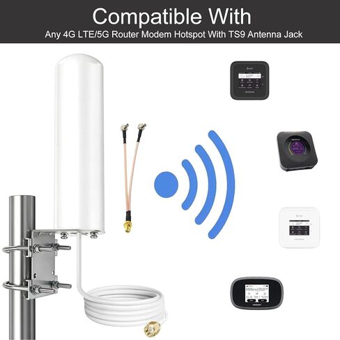 High Gain 10dBi Wide-Band 5G 4G LTE WiFi Outdoor SMA/TS9 Connector Antenna in Kuwait