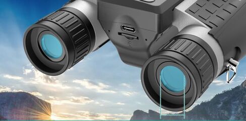 ZZSTAR 12x32 Portable High Powered Binoculars for Adults for Bird Watching Sport, Silver in Saudi Arabia