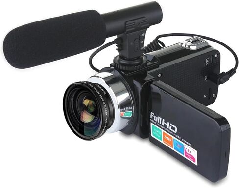 Professional 24MP Digital Camera, Night Vision Device, 3-inch LCD Touch Screen, 18x Zoom, and Microphone Wide-ANG in Saudi Arabia
