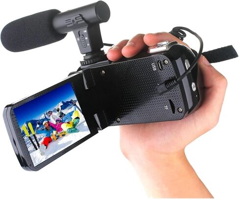Professional 24MP Digital Camera, Night Vision Device, 3-inch LCD Touch Screen, 18x Zoom, and Microphone Wide-ANG in Saudi Arabia