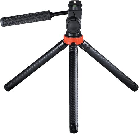 Hama Traveller Pro Tripod for Smartphone/Action Camera 3 Feet Black/Red - Tripods (Smartphone/Action Camera, 3 Feet, Black, Red, 1/4", 1/4", Aluminium) in Saudi Arabia