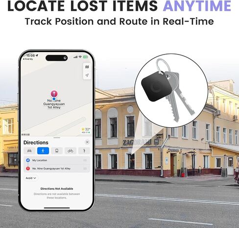 4 قطع من علامات تعقب الهواء، جهاز تعقب الأمتعة الذكي بتقنية البلوتوث متوافق مع Apple Find My APP (iOS فقط)، محدد موقع العناصر المضادة لفقدان المفاتيح ومحفظة الحيوانات الأليفة والأمتعة، مقاوم للماء مع بطارية قابلة للاستبدال in Kuwait