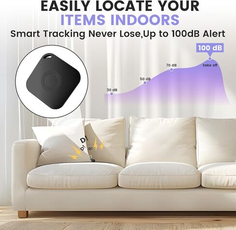 4 قطع من علامات تعقب الهواء، جهاز تعقب الأمتعة الذكي بتقنية البلوتوث متوافق مع Apple Find My APP (iOS فقط)، محدد موقع العناصر المضادة لفقدان المفاتيح ومحفظة الحيوانات الأليفة والأمتعة، مقاوم للماء مع بطارية قابلة للاستبدال in Kuwait