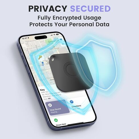 4 قطع من علامات تعقب الهواء، جهاز تعقب الأمتعة الذكي بتقنية البلوتوث متوافق مع Apple Find My APP (iOS فقط)، محدد موقع العناصر المضادة لفقدان المفاتيح ومحفظة الحيوانات الأليفة والأمتعة، مقاوم للماء مع بطارية قابلة للاستبدال in Kuwait