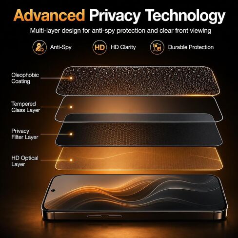 Privacy Screen Protector for Samsung Galaxy S25FE (2-Pack) in Kuwait