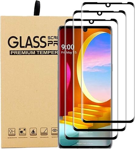 [ 3 Pack for LG Velvet/LG Velvet 5G Screen Protector Tempered Glass, HD Clear Scratch Resistant Bubble Free Anti-Fingerprints 9H Hardness in Saudi Arabia