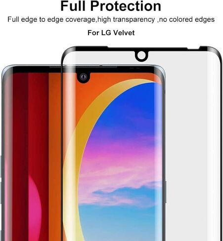 [ 3 Pack for LG Velvet/LG Velvet 5G Screen Protector Tempered Glass, HD Clear Scratch Resistant Bubble Free Anti-Fingerprints 9H Hardness in Saudi Arabia